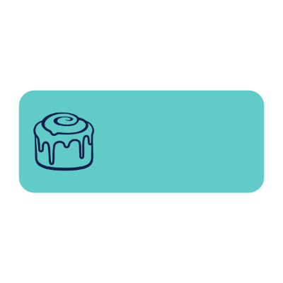 Cinnabon Nametag with Pin - 12 Pk